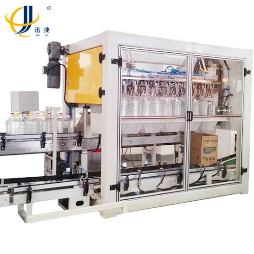 迅捷油桶自動裝箱機做的這么不可思議！