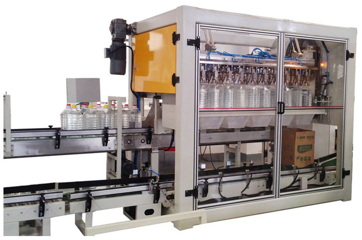 1升自動(dòng)潤(rùn)滑油開(kāi)裝封箱包裝機(jī)